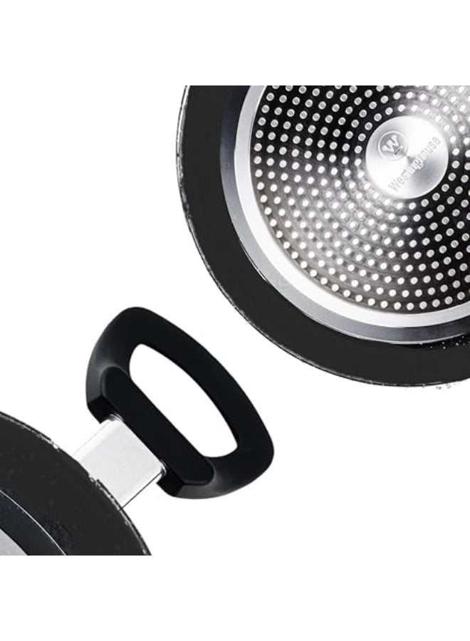 Westinghouse طاجن ويستينغهاوس الأمريكية مع غطاء 24 سم - أواني طهي غير لاصقة من الألمنيوم المصبوب - خفيفة الوزن لطهي سهل، طلاء كوانتانيم المقاوم للخدش لطهي صحي، آمنة للاستخدام في الفرن - Image 2