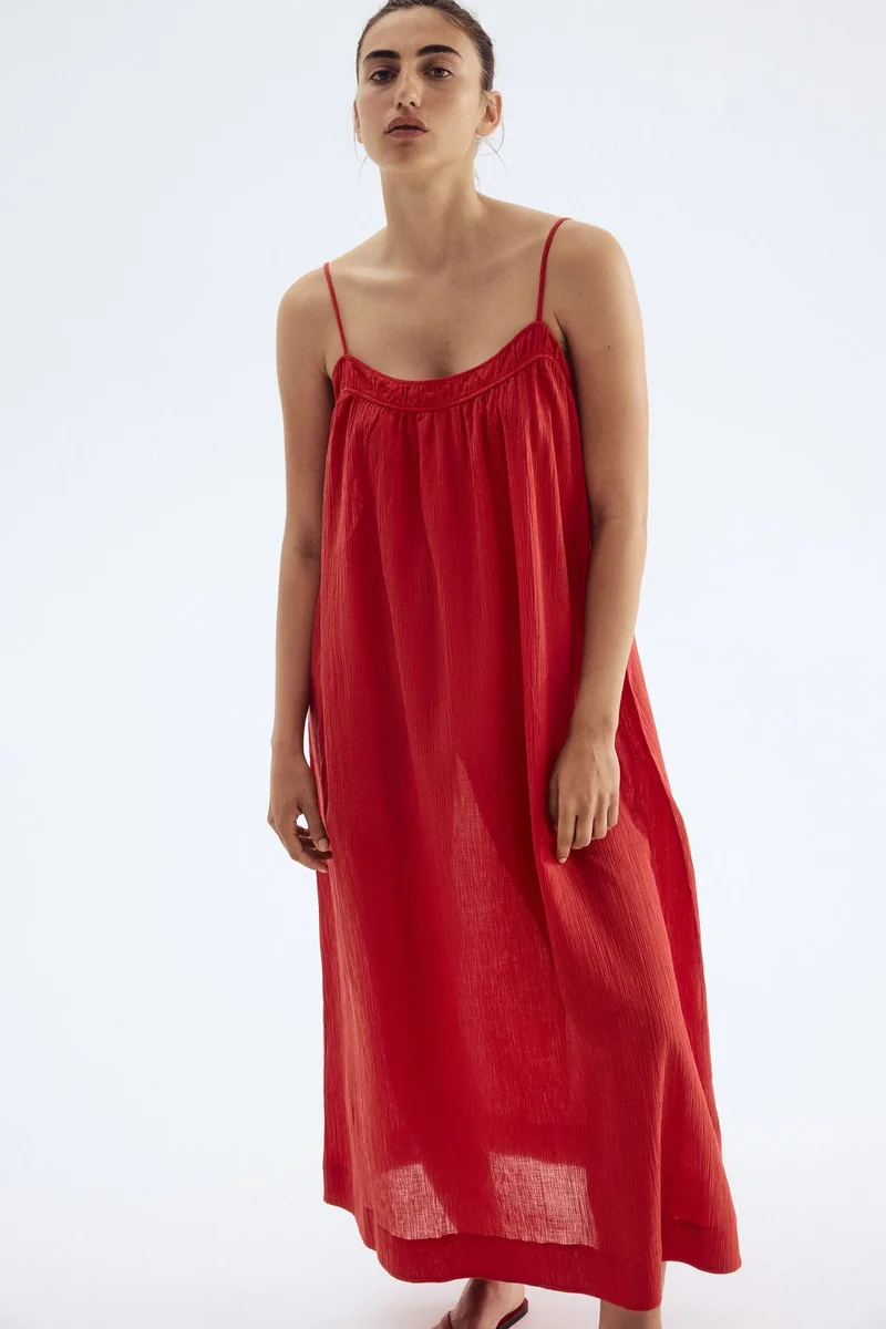 H&M Crinkled strappy dress