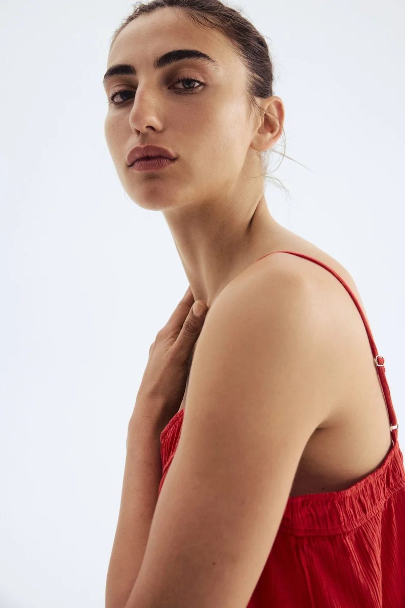 H&M Crinkled strappy dress