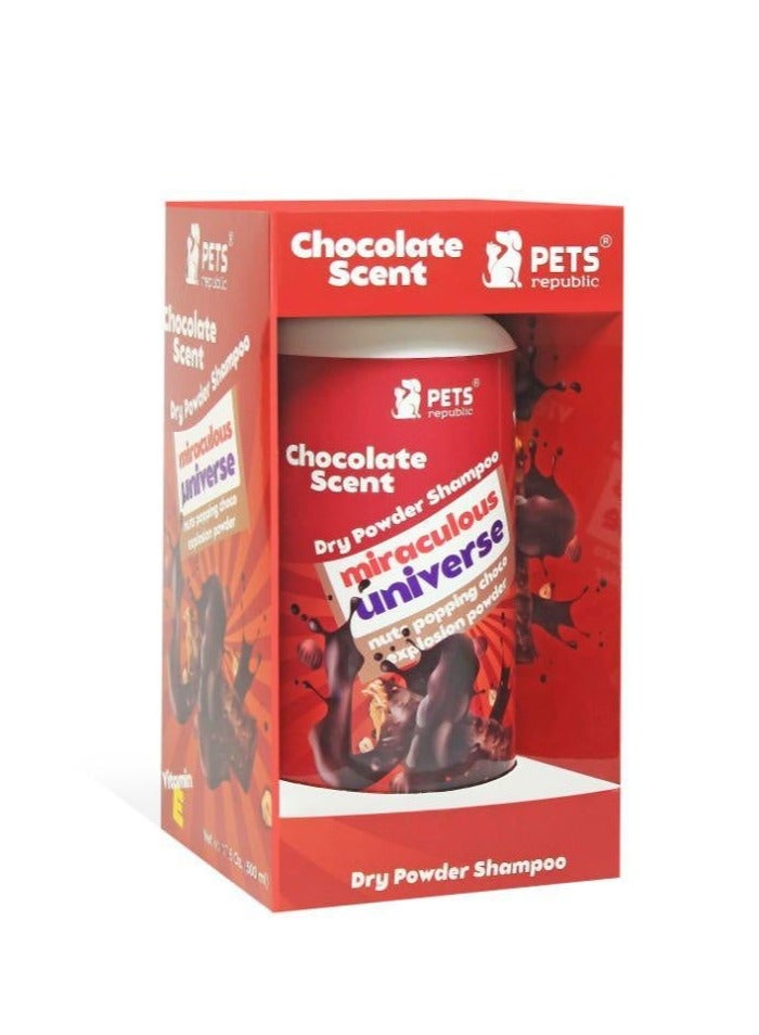 شامبو جاف من بيتس ريبابليك بالشوكولاتة - ينعش وينظف فراء حيوانك الأليف على الفور 500 جم