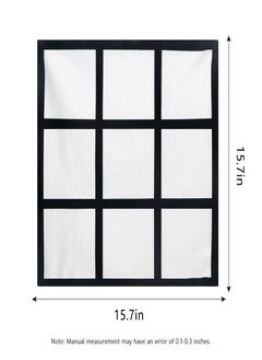 Excefore 4 Pcs Sublimation Blank Lattice Pillow Cases, Sofa Throw Cushion Pillow Covers for Photo DIY Heat Tranfer, 15.7 x 15.7 Inch Picture Printing Couch Pillowcases with Invisible Zippers, No Pillow  - Image 2