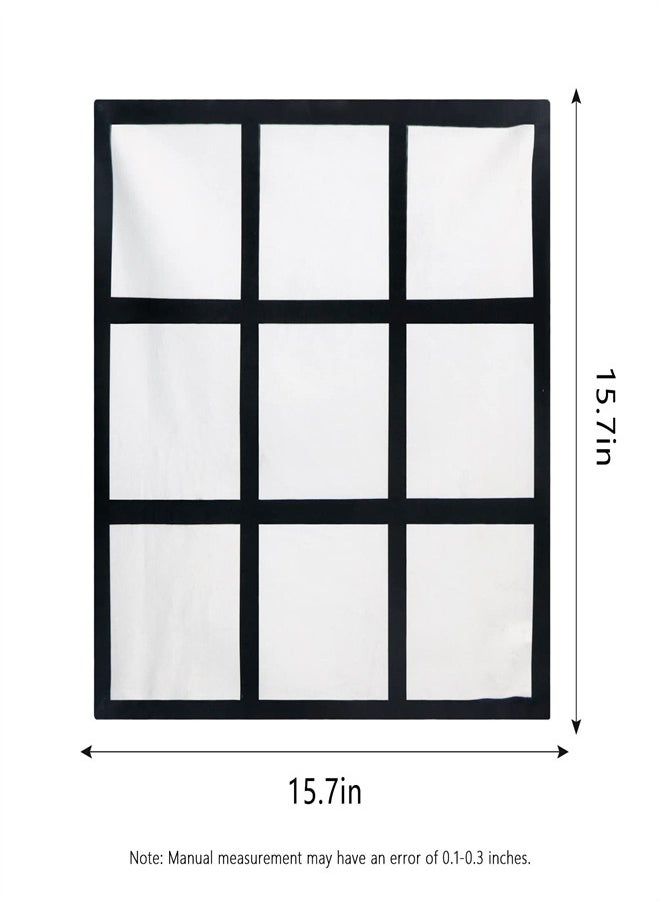 Excefore - 4 Pcs Sublimation Blank Lattice Pillow Cases, Sofa Throw Cushion Pillow Covers for Photo DIY Heat Tranfer, 15.7 x 15.7 Inch Picture Printing Couch Pillowcases with Invisible Zippers, No Pillow - Image 1