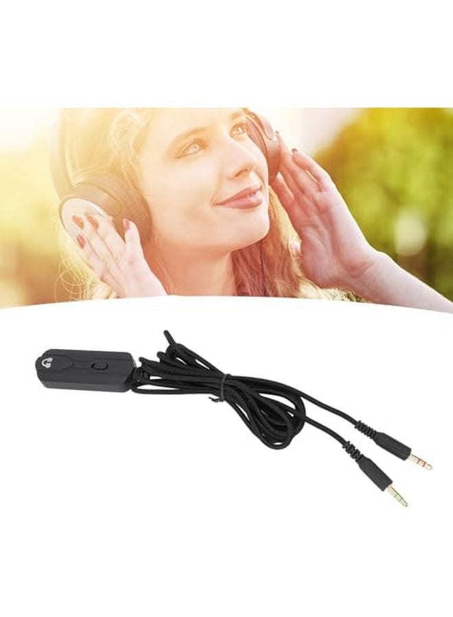 3 5mm Headphone Extension Cable with Microphone 2M Gold Plated Volume Control for PC Smartphone Tablet - Image 3