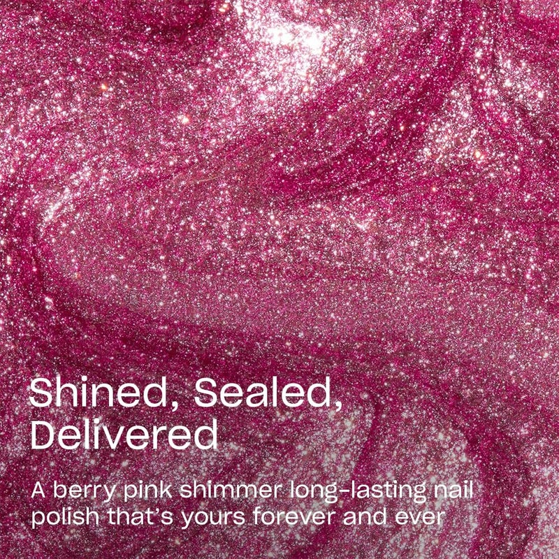 OPI Infinite Shine Shined, Sealed, Delivered | Opaque Bright Pink Shimmer Long Wear Gel Like Nail Polish | Vegan, Long Lasting, Streak Free - Image 2