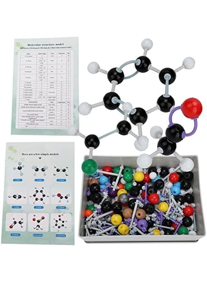 267 Pcs Molecular Structure Model Kit Organic Inorganic Chemistry Atom Link Set For Students - Image 2