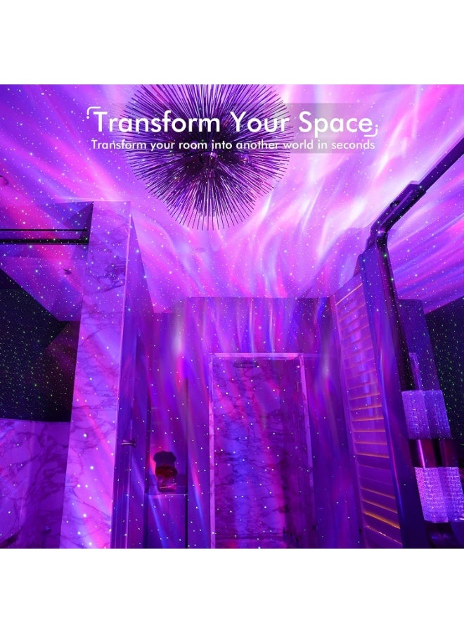 SHANMON Star Galaxy Projector with Bluetooth Speaker and White Noise - Aurora Night Light for Bedroom, Kids, Adults, Gaming Room, Home Theater, Ceiling Decor - Image 2