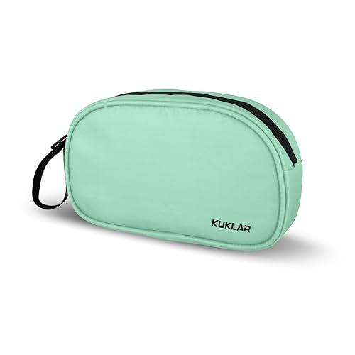 KUKLAR Premium Travel Pouch Multipurpose Carry Bag for Toiletries Cables Stationery Pencil Pouch and Daily Essentials Lightweight with Zipper for Travel School (Pista) - Image 4