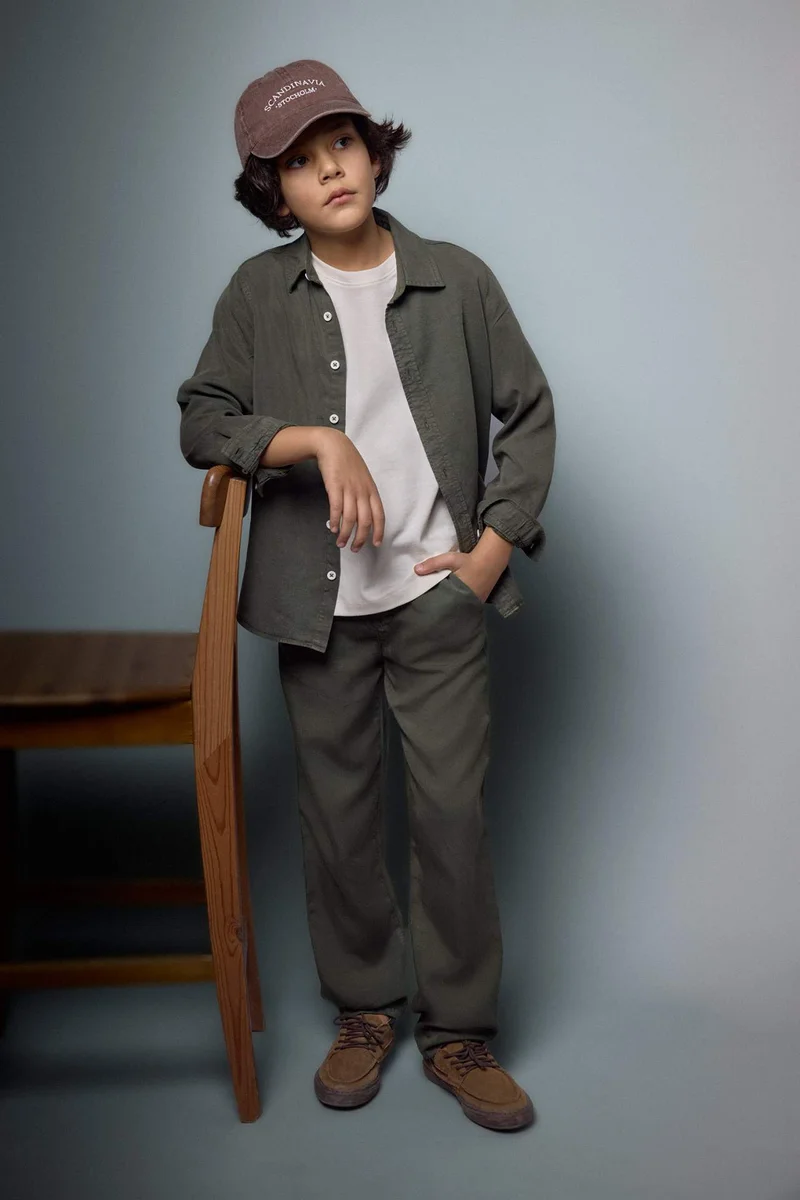ديفاكتو Regular Fit Long Sleeve Shirt
