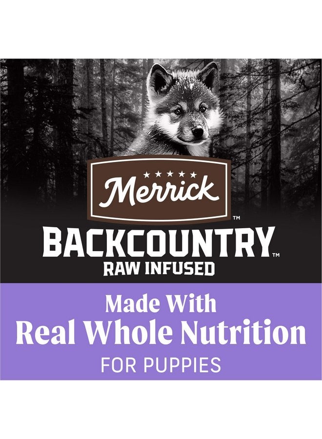 Merrick Backcountry Grain Free Dry Puppy Dog Food, Kibble with Freeze Dried Raw Pieces, Chicken Recipe - 4.0 lb. Bag - Image 3