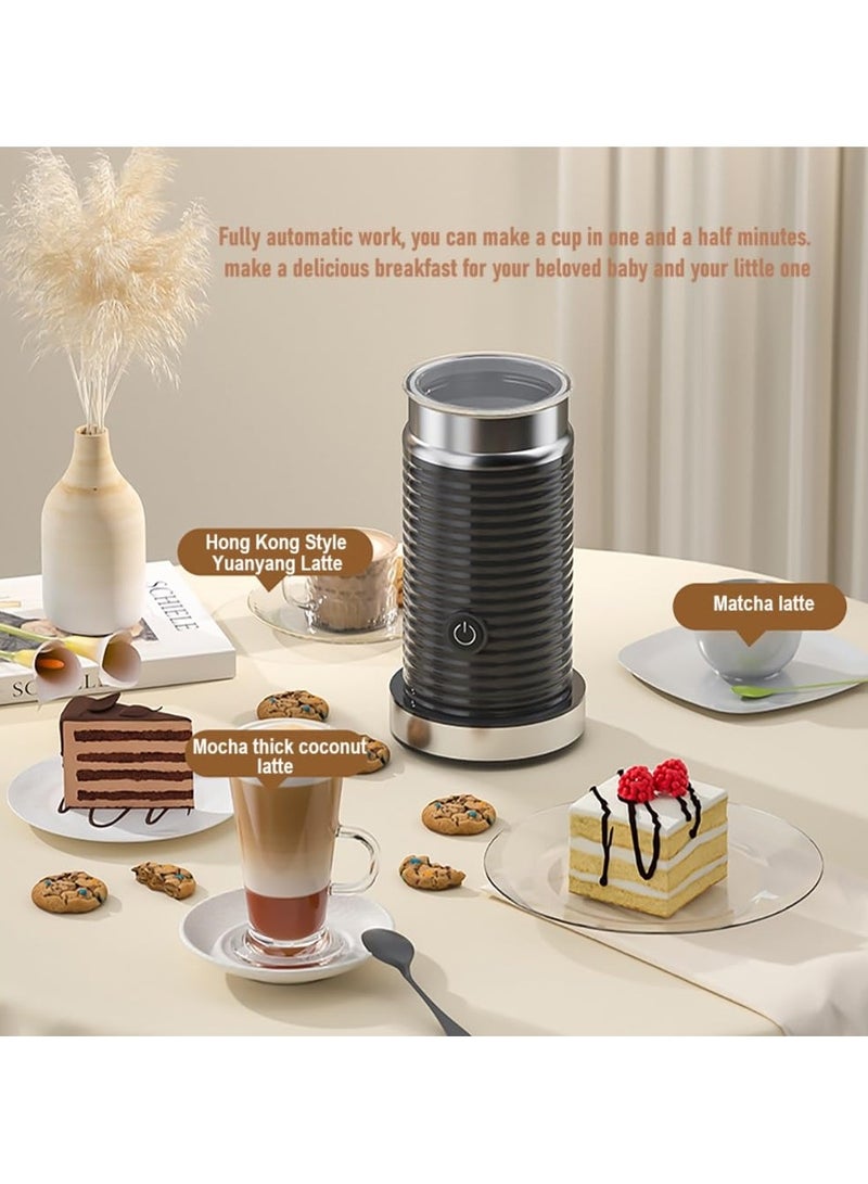أسيف مخفوق الحليب الكهربائي، مخفوق الرغوة، خلاط الشوكولاتة، لاتيه بارد/ساخن، كابتشينو، سخان حليب أوتوماتيكي بالكامل - Image 2