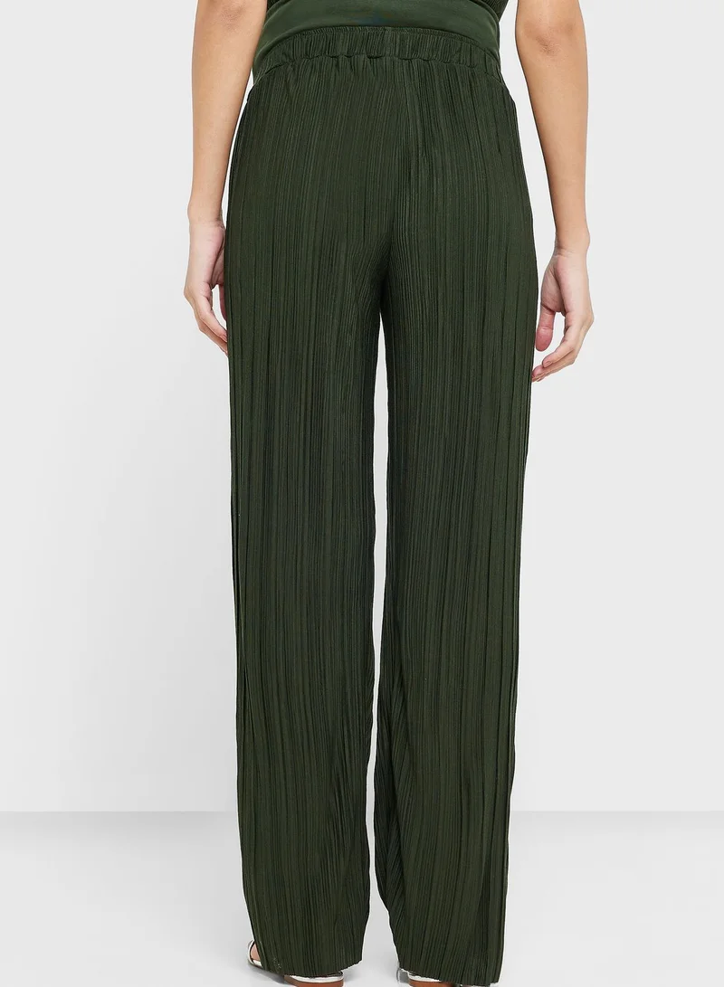 Only Maternity High Waist Plisse Pants