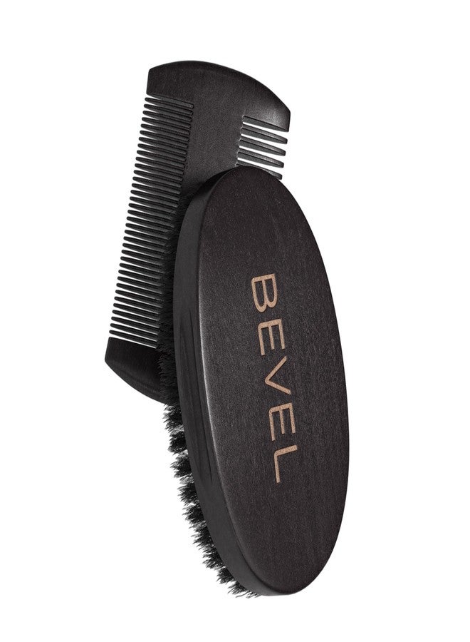 Bevel Premium 100% Boar Bristle Beard Brush & Deluxe Pearwood Comb Set for Men, Helps to Shape & Lock in Moisture, Beard Kit, Travel Essentials - Image 5
