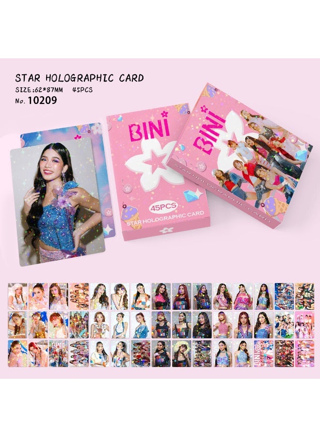 NIBEMINENT 45 Pcs Tpop BINI Lomo Cards Card For Fans Collection Gifts