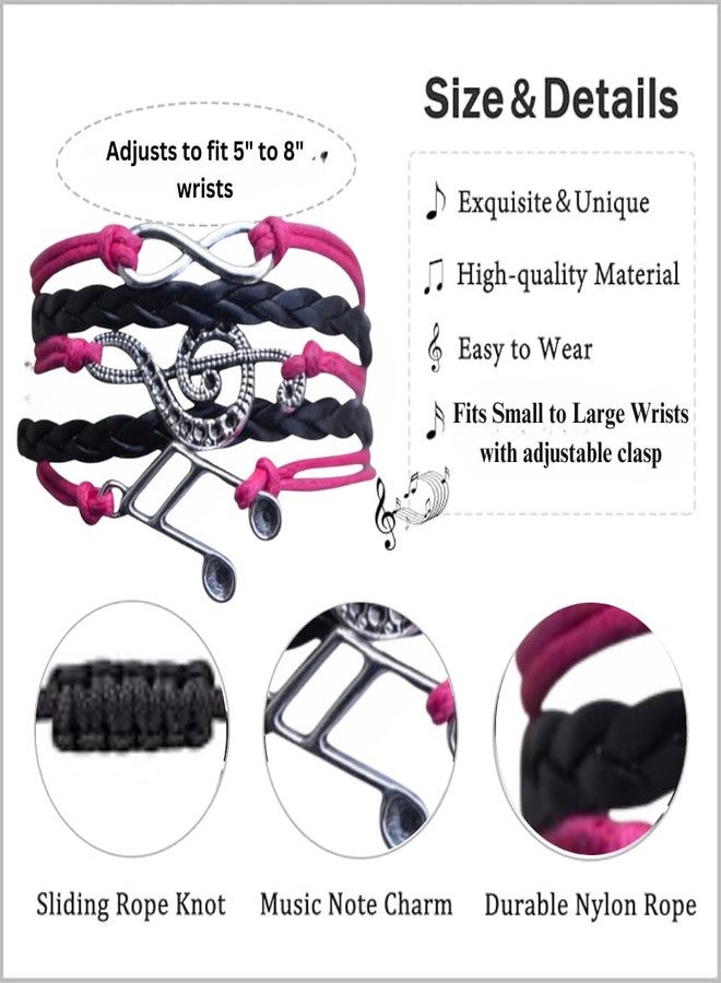 إنفينيتي كوليكشن سوار إنفينيتي الموسيقي - مجوهرات موسيقية - هدايا لمحبي الموسيقى - سوار مجوهرات موسيقية - هدايا للنساء، ومحبي الموسيقى، وهدايا لمعلمي الموسيقى، وهدايا مستوحاة من الموسيقى - Image 4