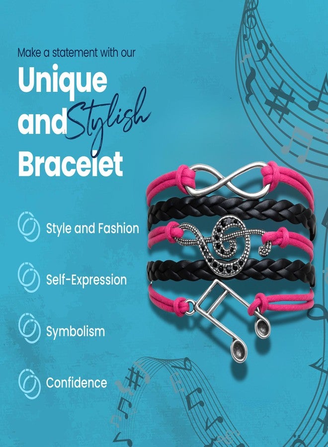 إنفينيتي كوليكشن سوار إنفينيتي الموسيقي - مجوهرات موسيقية - هدايا لمحبي الموسيقى - سوار مجوهرات موسيقية - هدايا للنساء، ومحبي الموسيقى، وهدايا لمعلمي الموسيقى، وهدايا مستوحاة من الموسيقى - Image 3