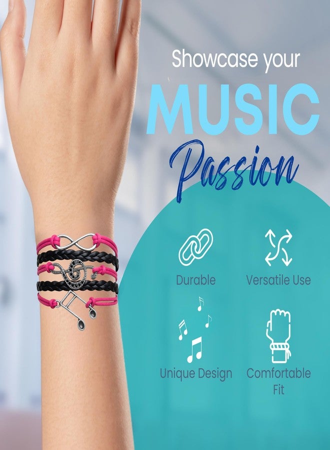 إنفينيتي كوليكشن سوار إنفينيتي الموسيقي - مجوهرات موسيقية - هدايا لمحبي الموسيقى - سوار مجوهرات موسيقية - هدايا للنساء، ومحبي الموسيقى، وهدايا لمعلمي الموسيقى، وهدايا مستوحاة من الموسيقى - Image 2