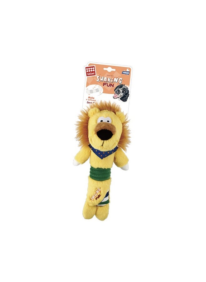 لعبة كلب على شكل أسد محشو مع صرير للمرح الاهتزازي