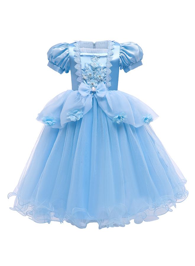 Y&D Girls Princess Dress Up Costume Butterfly Tulle Dress+Accessories Birthday Party  Carnival Cosplay - Image 2