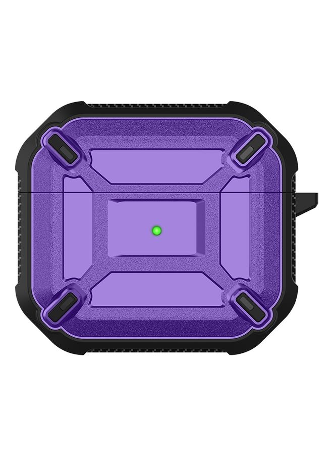 Raxoom Case Cover King Kong Armor TPU + PC Earphone Protective Case For AirPods 3 Purple