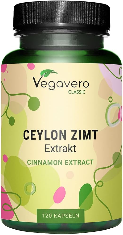 Vegavero مستخلص قرفة سيلان من فيغافيرو 2500 ملغ عالي القوة 101 بدون إضافات مختبرية موثقة موحدة 10 بوليفينولات 4 أشهر إمداد 120 كبسولة نباتية - Image 1