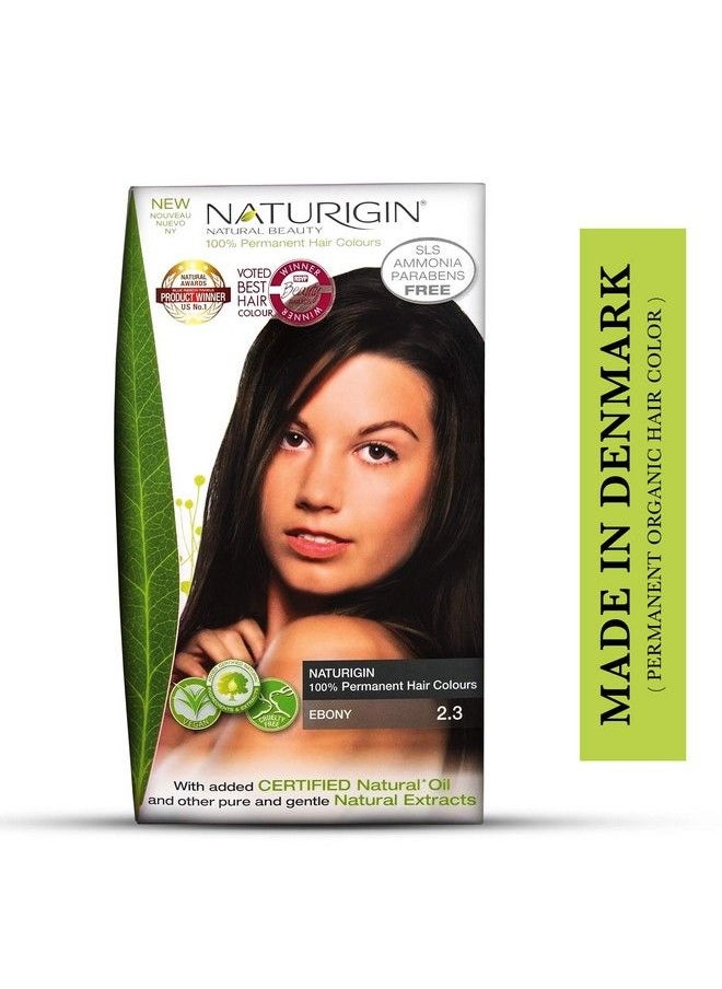 NATURIGIN - Organic Beauty Permanent Hair Color 115Ml (Ebony 2.3) - Image 1