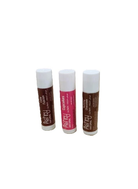 Lip Balm (Cola - Chocolate -  Cupcake)3 Pack