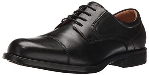 Florsheim حذاء فلوورشايم للرجال من نوع ميدفيلد كاب تو أكسفورد، أسود، 9.5 عريض أمريكي - Image 1