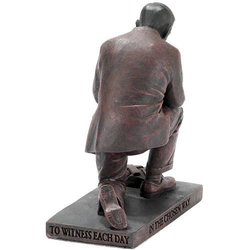 Dicksons Lead Your Flock Praying Pastor 5 Inch Bronze Resin Stone Table Top Figurine - Image 3