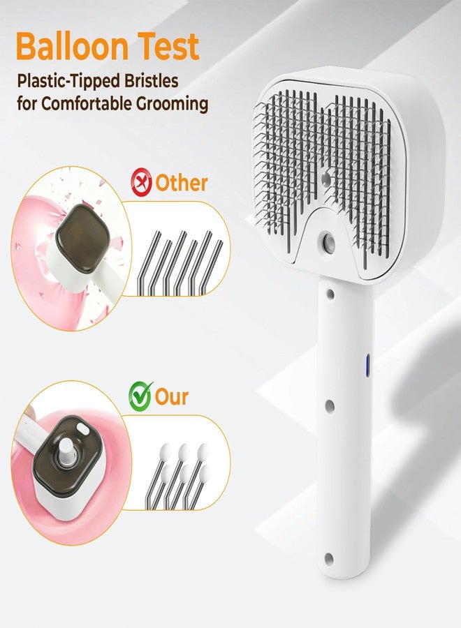 Pet Steam Brush,100 mL transparent water tank,white - Image 3