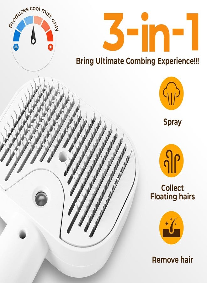 Pet Steam Brush,100 mL transparent water tank,white - Image 2
