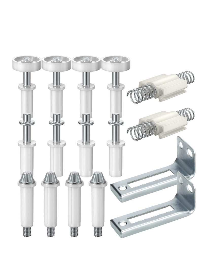 16 PCS Bifold Door Hardware Repair Kit,  Repair Replacement Parts for Bi-fold Door Sliding Door, Suitable for Folding Pocket Door Accordion Door Barn Door  - Image 1