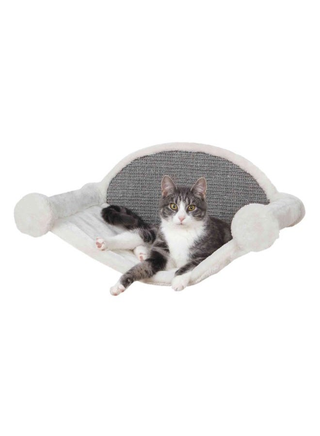 TRIXIE Wall Mounted Cat Lounge Set, Hammock and Condo with Two Steps, Cat Furniture, Scratching Post, Gray - Image 2