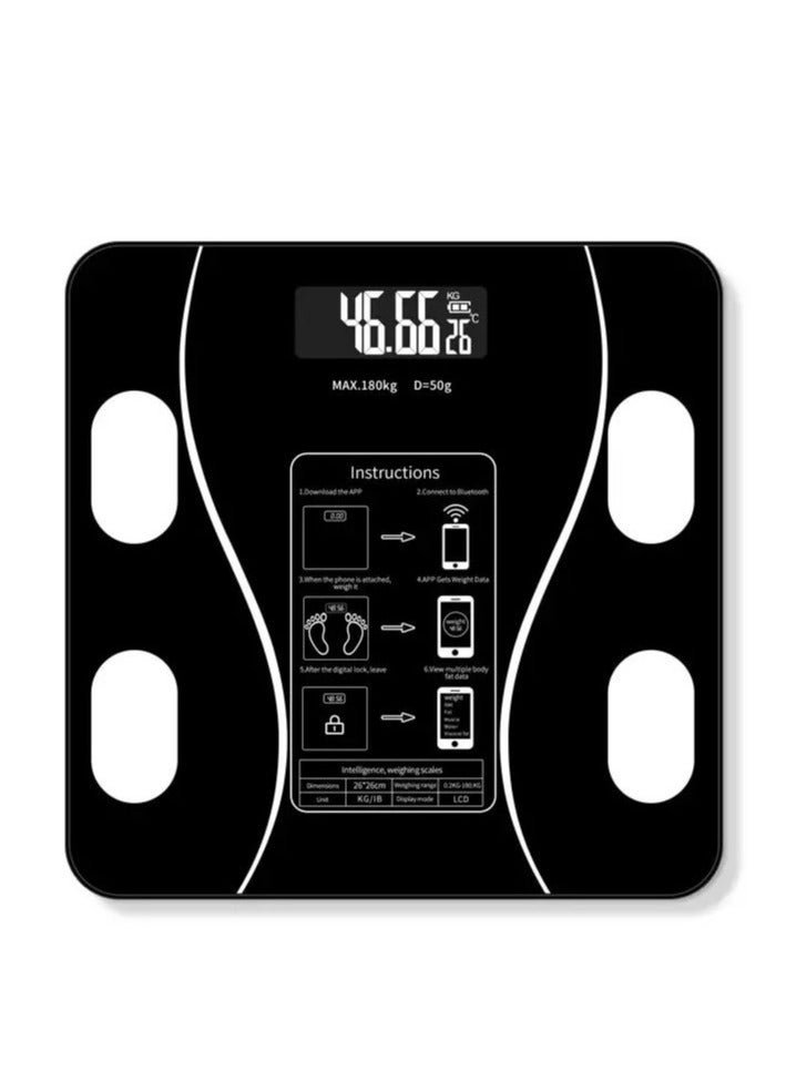 Raxoom Smart Body Fat Scale -Electronic Scale/Bodyfat Scale for Home Use with High-Precision Weight and Body Composition Measurement, Auto-On, Step-On Technology, and Large LCD Display - Image 2