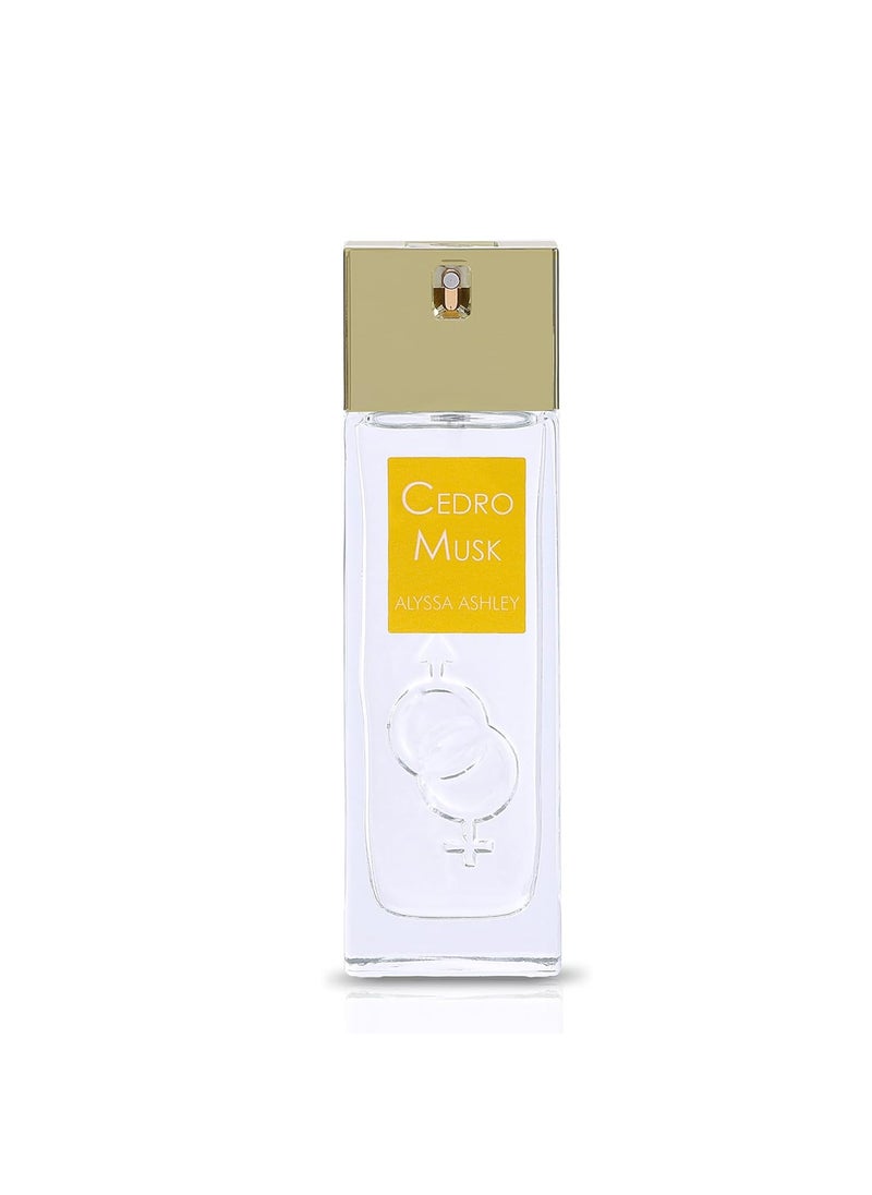 ALYSSA ASHLEY - Alyssa Ashley Cedro Musk  Elegant Womens Fragrances  Perfumes for Women  Fresh Women Perfume with Notes of Cedar Jasmine Amber and Musk  17 oz - Image 1