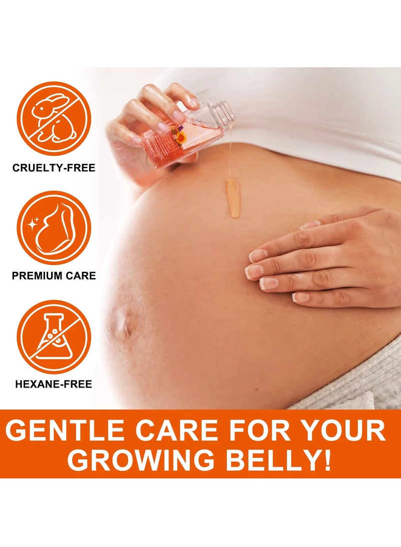 VOGSIG 60ml Skincare Oil Skin Care Serum for Stretch Marks Acne and Scars Moisturizing Stretch Mark Oil Boosts Skin Firmness and Elasticity Smooths Wrinkles and Fine Lines Moisturize Face Serum and Body Oil - Image 4