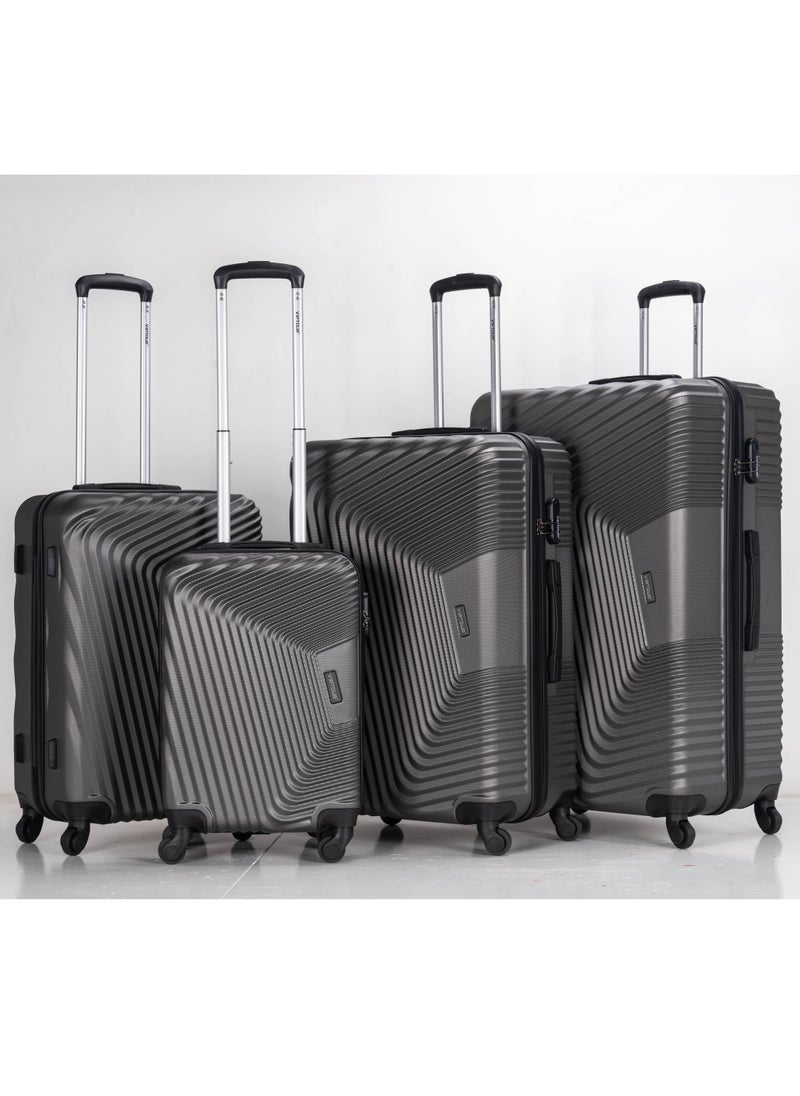 VIPTOUR - Set of 4 ABS Trolley Luggage With Number Lock 20,24,28,32 Inches - Image 1