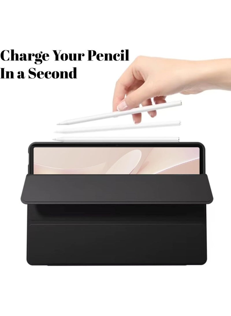 Case Compatible with Huawei matepad 12X (12 Inch) 2024/2025  Stand Function, Smart Cover with Auto Sleep Wake, Protective Case in Tpu Anti-Scratch - Black - Image 3