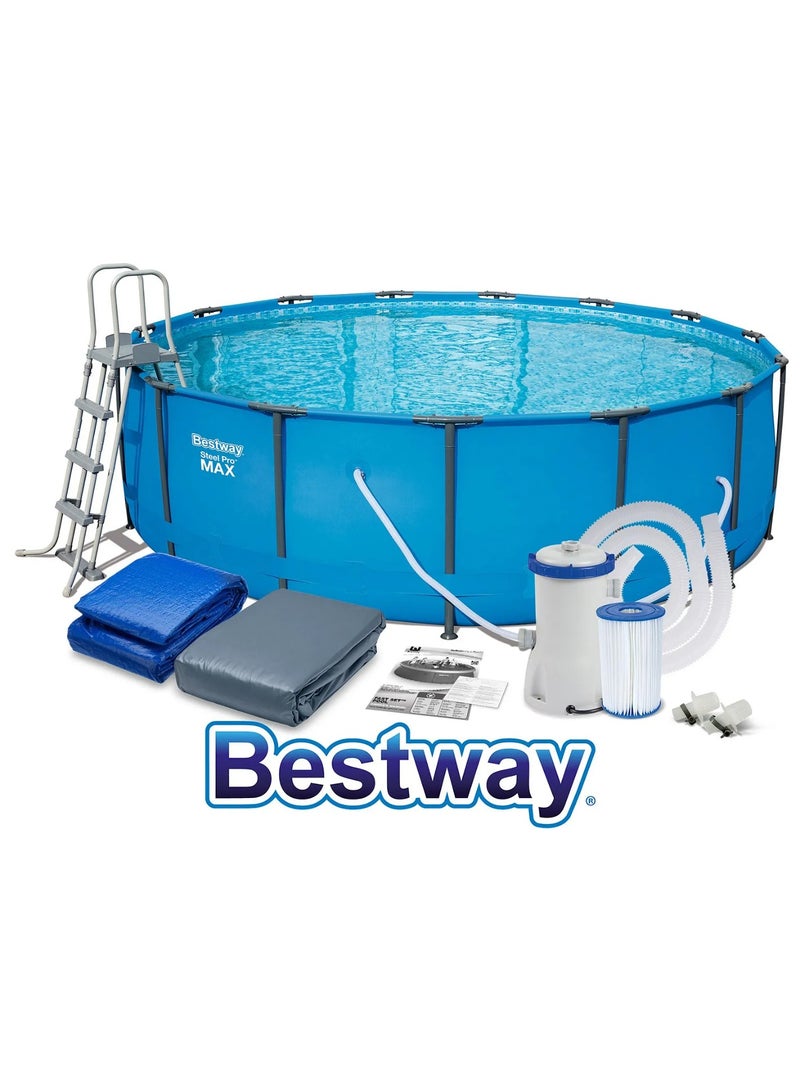 Bestway Steel Pro Frame Pool 4.57mx1.22m 56438 - Image 2