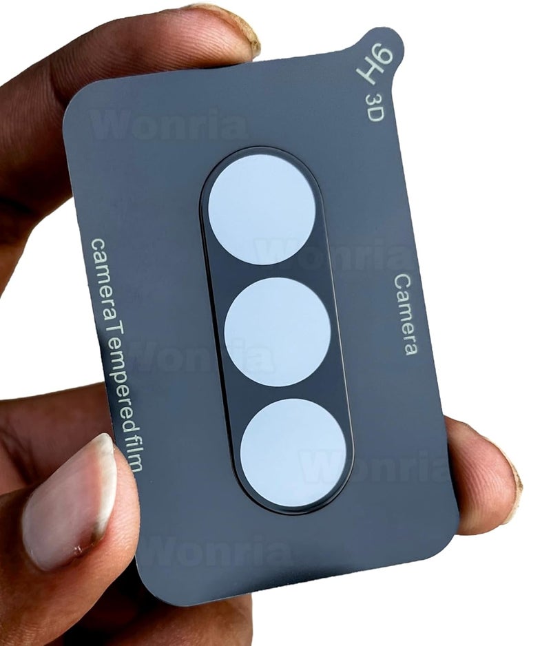 WonRia ® حزمة 1 - واقي عدسة الكاميرا الخلفية لهاتف OnePlus Nord 5 5G [3D بريميوم] - أسود - Image 1