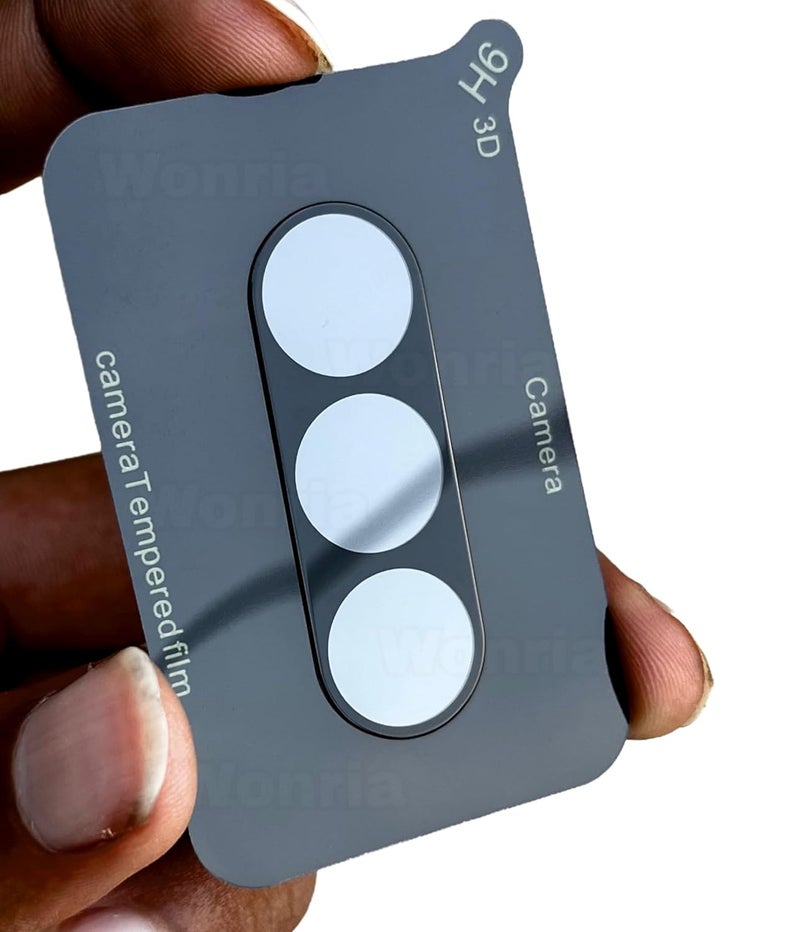 WonRia ® حزمة 1 - واقي عدسة الكاميرا الخلفية لهاتف OnePlus Nord 5 5G [3D بريميوم] - أسود - Image 2