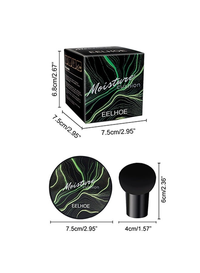 EELHOE Moisture Cushion,Mushroom Head Air Cushion BB Cream Facial Concealer Brightening And Moisturizing Natural Nude Makeup Foundation (#02) - Image 3