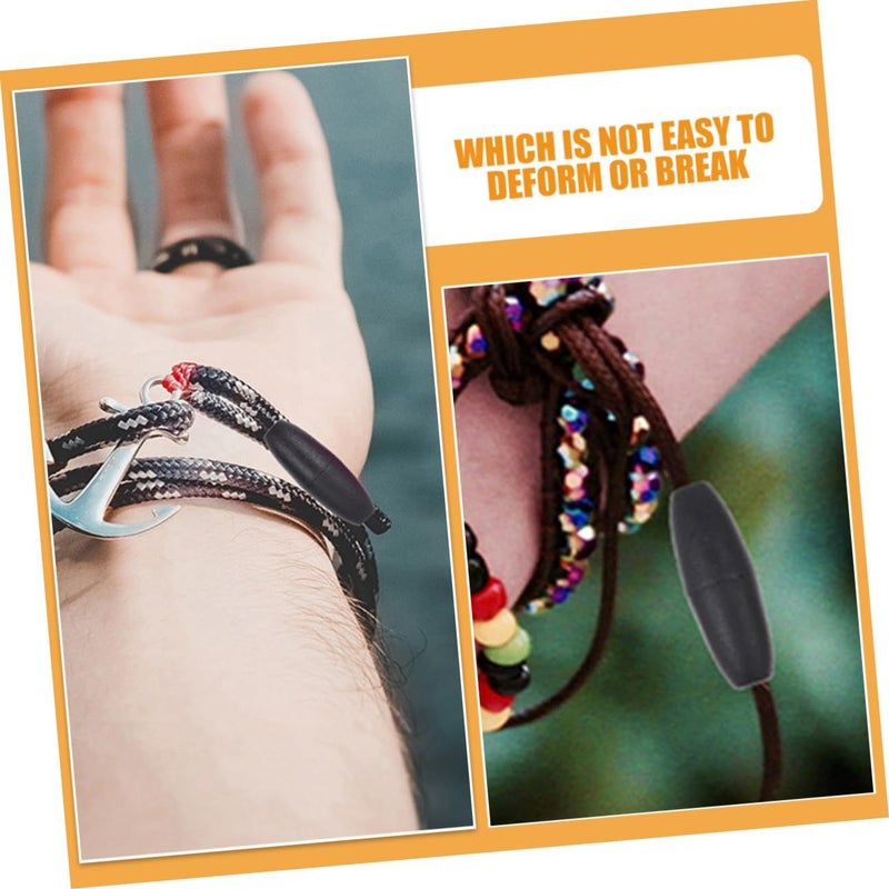 Black Breakaway Clasps and Bead Connectors 60pcs for Jewelry Making DIY Necklace Bracelet Lanyard - Image 3
