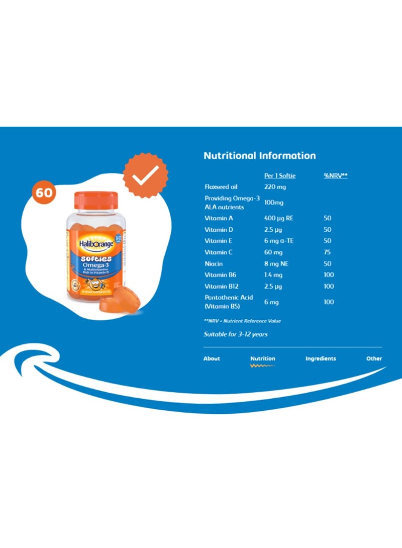 Haliborange Omega 3 For Teens - 60 Gummies - Image 2