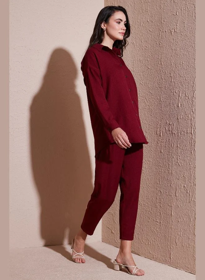 ليلا طقم ليلا من الكتان بلون بيج، مقاس عادي، خصر مطاطي، أكمام طويلة، للنساء