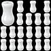 Kowibcl Kowibcl 20 PCS White Cord Plastic Tassel Drops Pull End for Blinds Shades Drapery Hardware Window Blind Cord Knobs  - Image 2