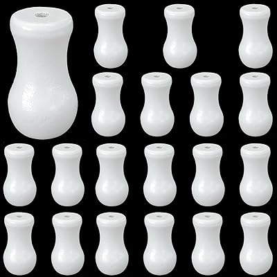 Kowibcl Kowibcl 20 PCS White Cord Plastic Tassel Drops Pull End for Blinds Shades Drapery Hardware Window Blind Cord Knobs  - Image 1