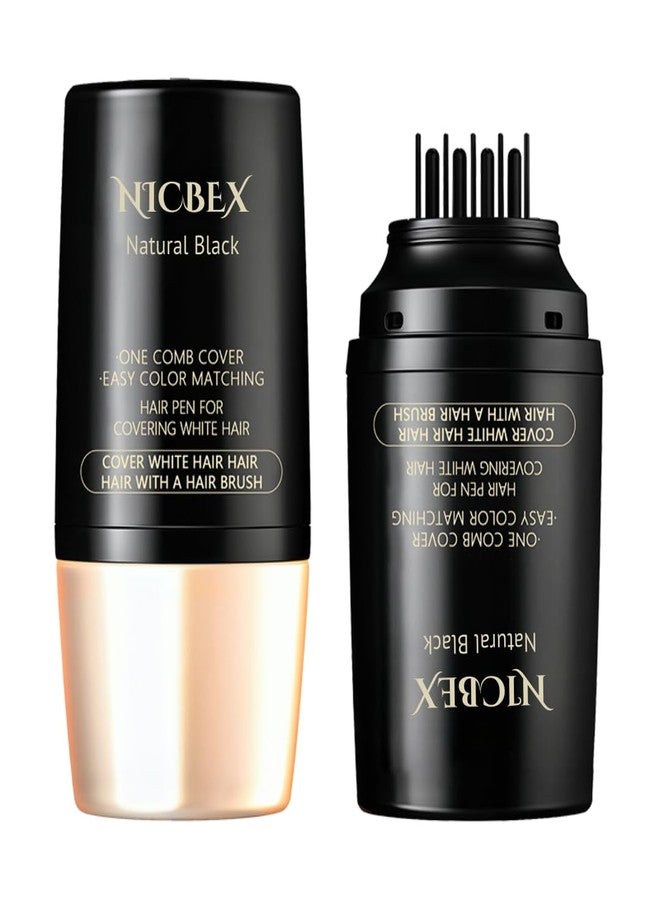NicBex 2-in-1 Portable Hair Dyeing SticK Comb| Hair Dye Brush | Instant Hair Coloring Stick | HairPen Applicator for Adult Men Women | Home and Travel Use, Black (BLACK/B) - Image 1