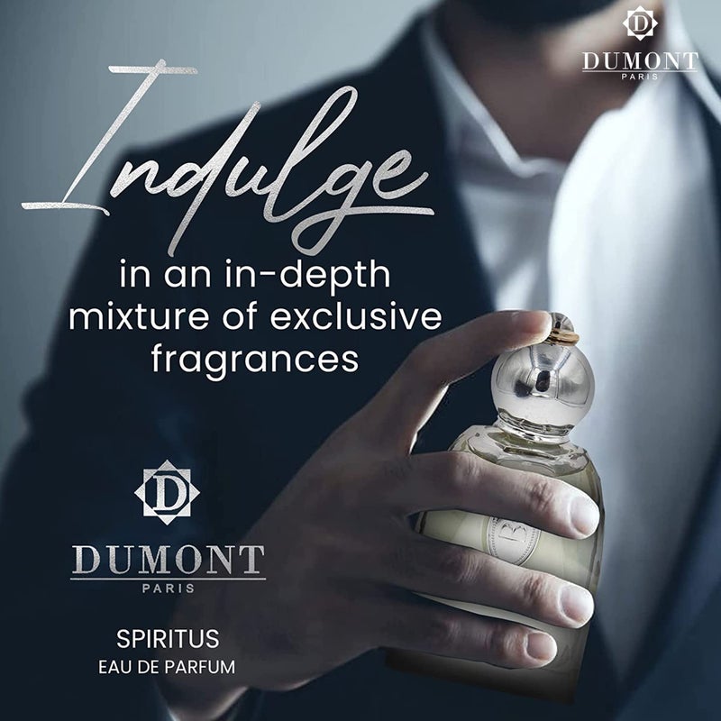 Dumont BOROUJ SPIRITUS - 85ml - Unisex Perfume for Men & Women - Long Lasting Cologne Mist & Body Spray with Aromatic Floral, Amber & Musk Fragrance - for Him & Her - Image 4