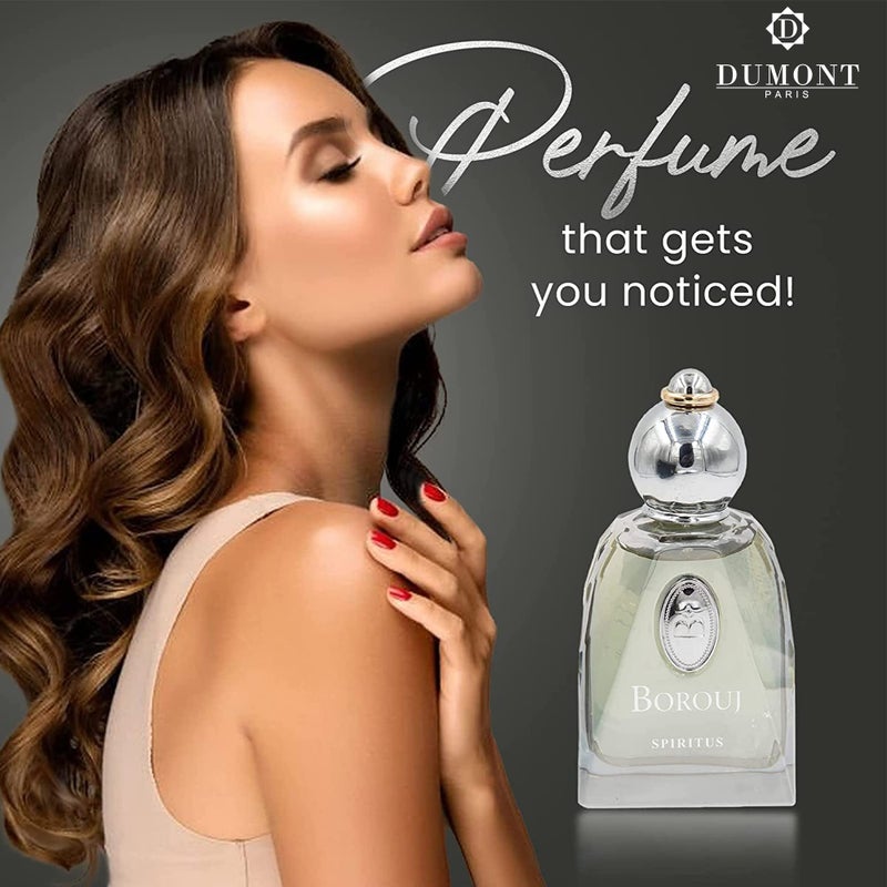 Dumont BOROUJ SPIRITUS - 85ml - Unisex Perfume for Men & Women - Long Lasting Cologne Mist & Body Spray with Aromatic Floral, Amber & Musk Fragrance - for Him & Her - Image 5