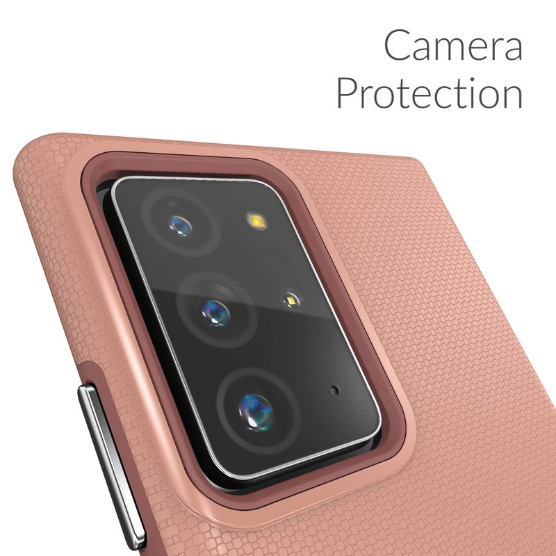 Crave Dual Guard for Galaxy Note 20 Ultra Case, Shockproof Protection Dual Layer Case for Samsung Galaxy Note 20 Ultra - Blush - Image 3